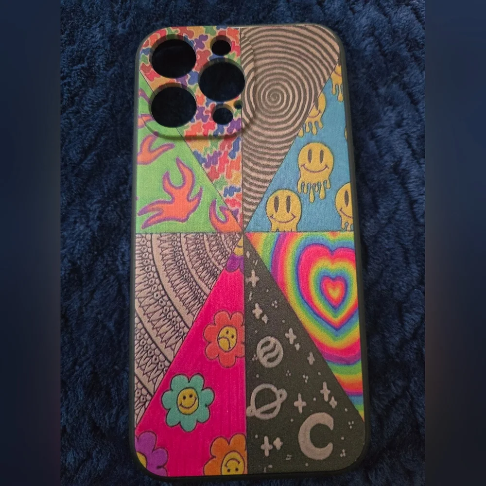 Colorful Patterned Phone Case For Iphone 15 Plus